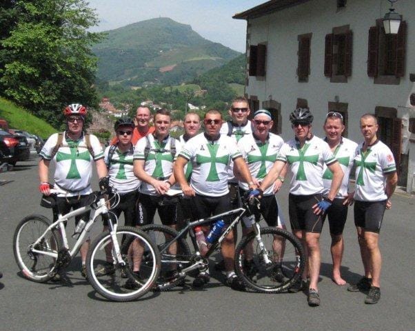 At the start in St Jean