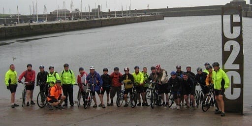 At the C2C start in Whitehaven 2010