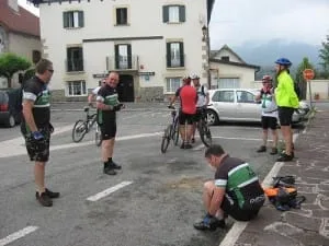 Getting ready to leave the Hotel Burgette