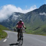 Coxy approaches the summit of the Tourmalet
