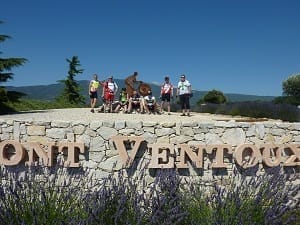 At the Mont Ventoux monument at Bedoin