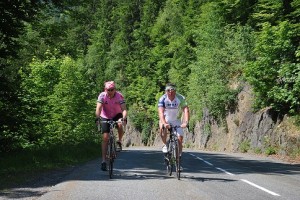 Blue and Marty on the Col du Glandon