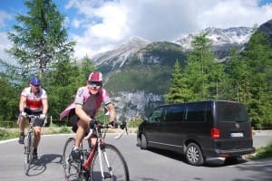 Ade and Marty on the Stelvio Pass