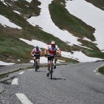 Ade and Steve climb the Col du Galibier