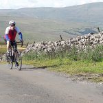 Ade nears the summit Gardale head