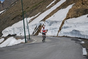 Ade on the Col du Galibier