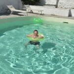 Ade takes a dip in Alghero