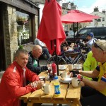 At the cafe in Hawes