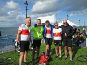 At the finish on the C2C One Day 2014