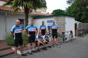 At the start in Cambo les Baines