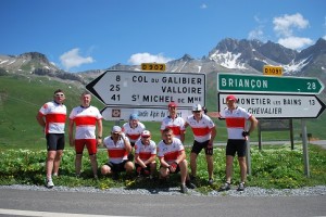 At the start of the Col du Galibier