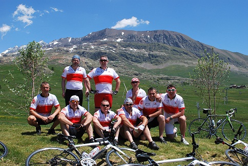 At the top of the Alpe D'Huez