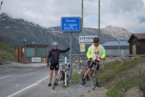 At the top of the Forcola di Livigno