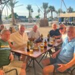 Chilling before the England game in Alghero