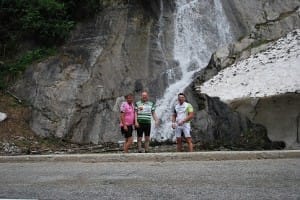 Col Du Glandon descent - and yes that is snow