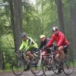 Coxy Ade Spenna climb in the rain