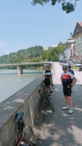Coxy and Marty en route to Aschau