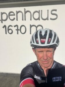 Coxy at the summit Kitzbuhel Horn