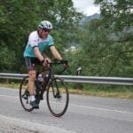 Coxy climbs towards Pouca da Aguier