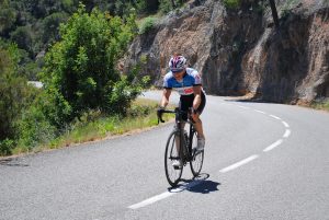 Coxy climbs up to Sant Grau