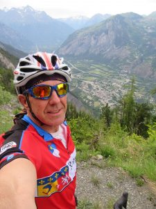 Coxy looks down on Bourg d'Oisans
