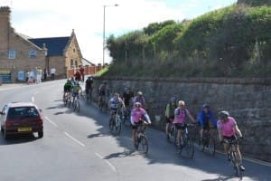 Coming down the bank at Saltburn