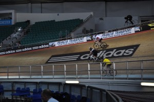 Velodrome - Neck and neck on the back straight