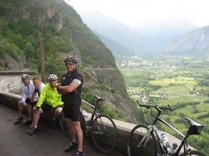 Descending the Col de Solitude