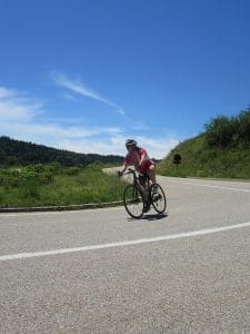 Doggy descends the Col d'Ornon