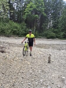 Gibbo off road en route to Kochel