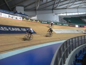 Racing round the Velodrome