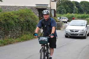 John H on the road to Kendal