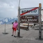 Johnny G at the top of the Stelvio Pass