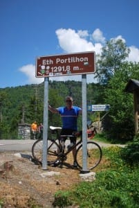 Johnny G conquers the Col du Portillon