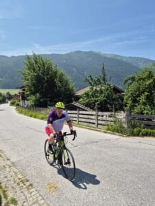 Johnny G en route to Kitzbuhel