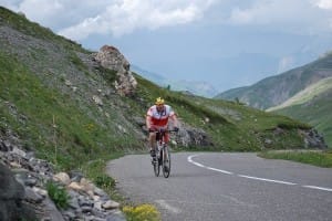 Johnny G on the Col du Galibier