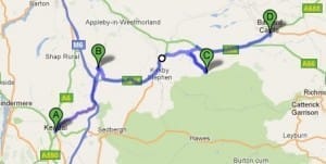 Kendal to Barnard Castle