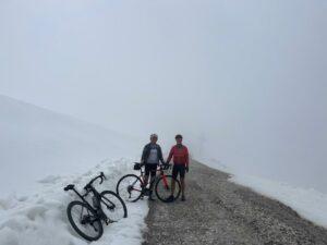 Marty and Spenna at the top of the Veleta