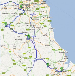 Newcastle to Middlesbrough