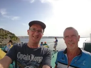 On the ferry to Novalja