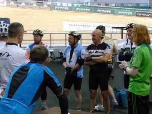 Briefing at the Velodrome