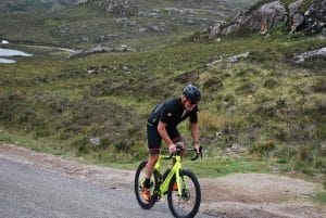 Paul climbing out of Sheildaig