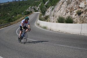 Roly on the descent to Split