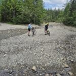 Spenna and Gibbo off road en route to Kochel