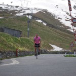 Spenna heads up the Stelvio Pass