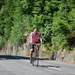 Spenna leads the way up on the Col du Glandon