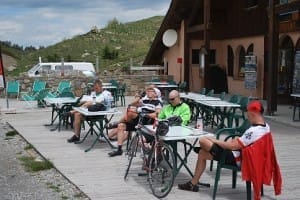 Taking a break Col de Vars