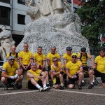 The lads at the start in Thonon