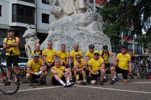 The lads at the start in Thonon