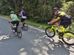 The lads en route to Aschau
